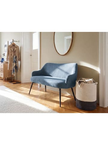Beliani 2-Sitzer Sofa ARENDAL in Blau/Schwarz - (W) 134 x (H) 79 x (L) 58 cm