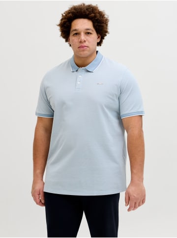 JACK & JONES PLUS 2er-Pack Poloshirt in Ashley Blue