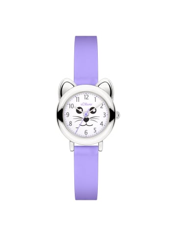 s.Oliver Armbanduhr The Cat in lila