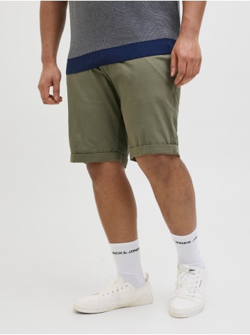 JACK & JONES PLUS Chino Shorts in Dusty Olive