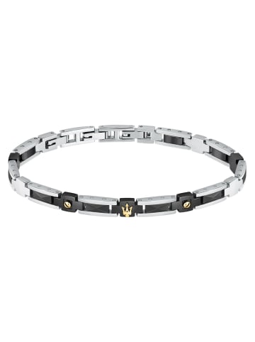 Maserati Herren-Armband Edelstahl mit schwarzer Keramik