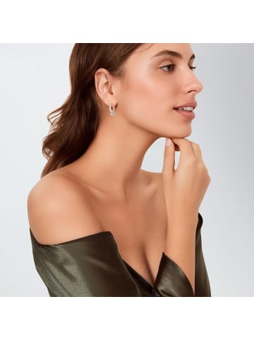 Lucardi 925 Silber Ohrringe  Herz