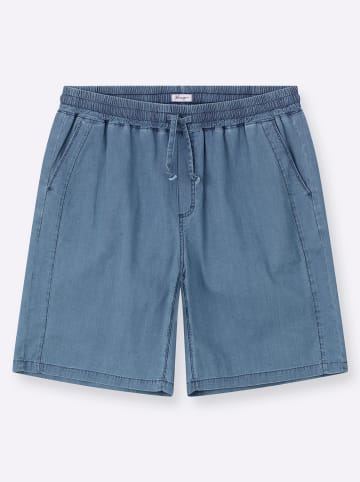 sheego Jeans-Shorts in blue-bleached