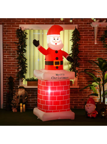 HOMCOM Weihnachtsdeko in Mehrfarbig 80L x 70B x 210H cm