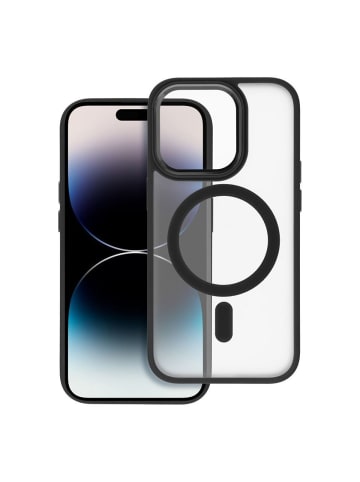 COFI 1453 Matte MagSafe Cover Hülle kompatibel mit iPhone 16 Plus Schwarz in Schwarz