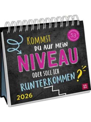 Groh Kalender - Postkartenkalender 2026: Kommst du auf mein Niveau oder soll ich run