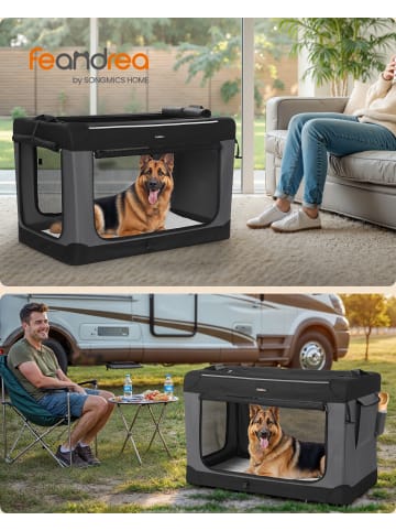 Feandrea Tiertransporttasche Bax in Tintenschwarz - (B)106.7 x (H)71.2 x (T)71.2 cm