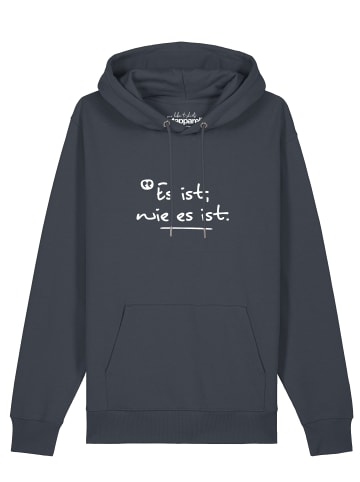 wat? Apparel Sweatshirt Es ist wie es ist in India Ink Grey
