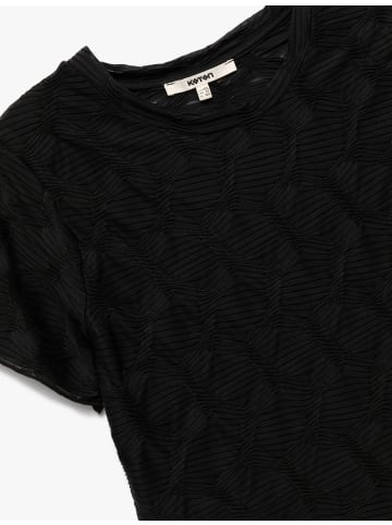 KOTON TSHIRT SS in Schwarz