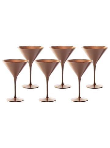 Stölzle 6er Set Cocktailschalen Elements 240 ml in Bronze