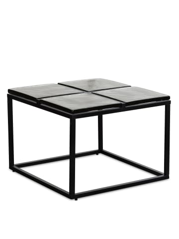 KADIMA DESIGN Couchtisch Glas Metall 58x58x43,5 cm Sofatisch , Design