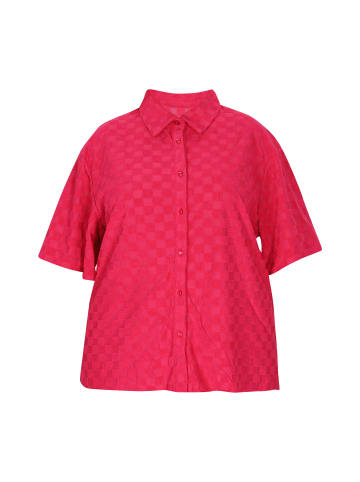 Swirly Women Plus Size Blouse in Pink