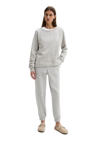 Marc O'Polo DfC Sweatshirt relaxed garment-dyed in Pure Grey Melange