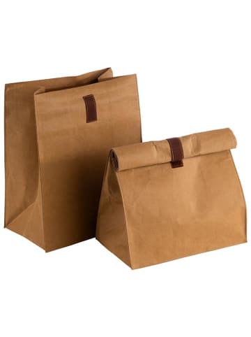 APS Lunchbag, 2er Set  in Beige, Maße: 25 x 15 x 30 cm