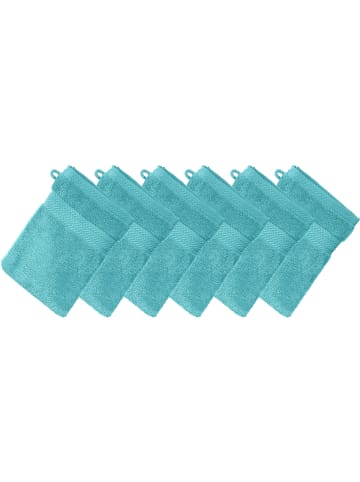 Erwin Müller Frottier Waschhandschuh 6er-Pack Friedrichshafen in türkis