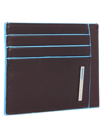 Piquadro Blue Square Kreditkartenetui RFID Leder 11,5 cm in mahogany