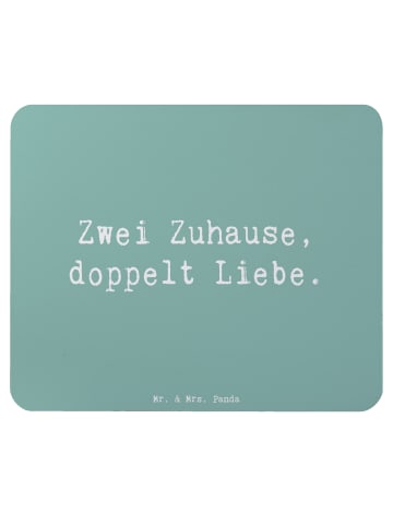 Mr. & Mrs. Panda Mousepad Spruch Trennung von den Eltern mit Spruch in Meeresbrise