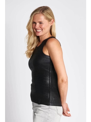 ZHRILL Tank Tops ZHARIA METALLIC BLACK in BLACK