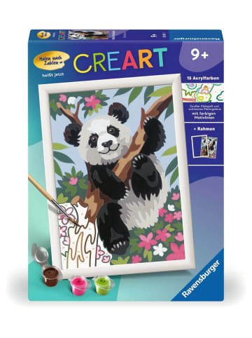 Ravensburger Malprodukte CreArt, Malen nach Zahlen Kinder - Süßer Pandabär Malen nach Zahlen Kinder Ab 9 Jahre in bunt
