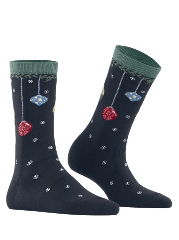 Burlington Socken X-Mas Bauble in Marine