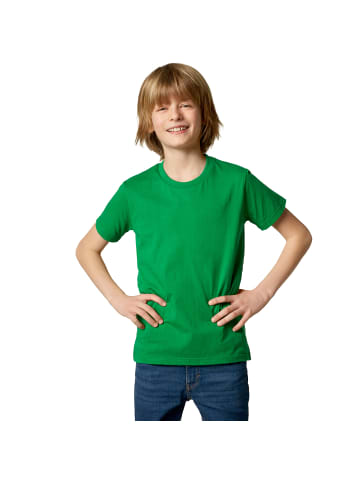 tectake Einfarbiges T-Shirt für Kinder, grün