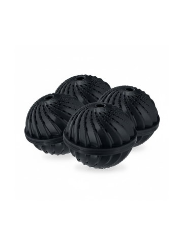 relaxdays 4 x Waschball in Schwarz