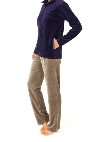 NORMANN Hausanzug Homewear Nicky Velvet - 15708 in navy