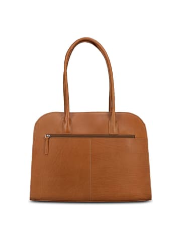 Jost Rana Schultertasche Leder 40 cm cognac
