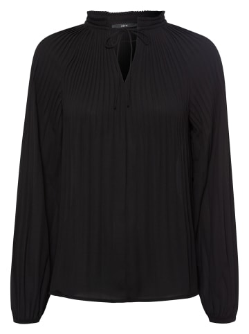 Zero  Bluse mit Plisseefalten in Black Beauty