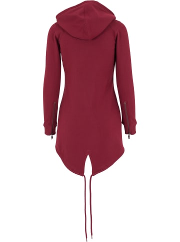 Urban Classics Zip-Kapuzenpullover in burgundy