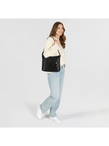 LIEBESKIND BERLIN Sky Schultertasche Leder 33 cm in black