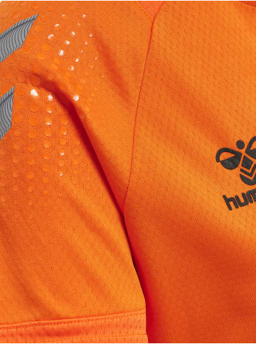 Hummel Hummel T-Shirt Hmllead Multisport Damen Leichte Design Schnelltrocknend in ORANGE TIGER