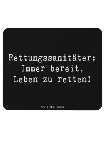 Mr. & Mrs. Panda Computer Mousepad Spruch Rettungssanitäter Held... in Schwarz
