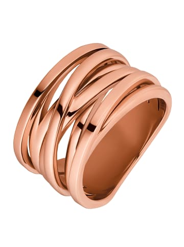 Steel_Art Fingerring Serpi poliert in Rosegoldfarben