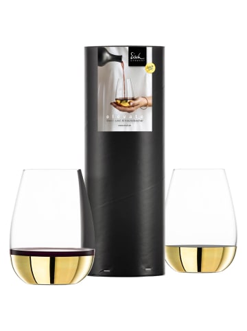 Eisch 2er Set Allround- / Rotweinbecher Elevate 550 ml in Gold