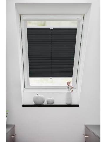 Lichtblick Dachfensterplissee in Anthrazit