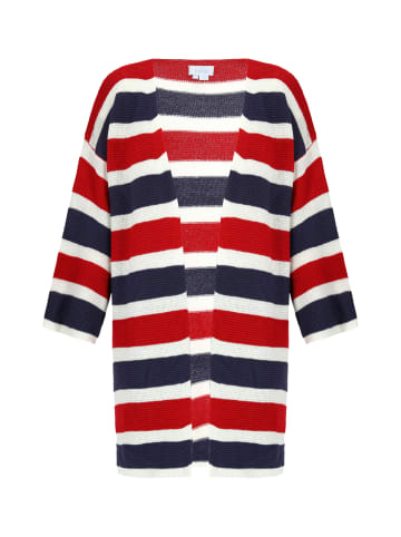 usha BLUE LABEL Damen Cardigan in Rot weiss blau