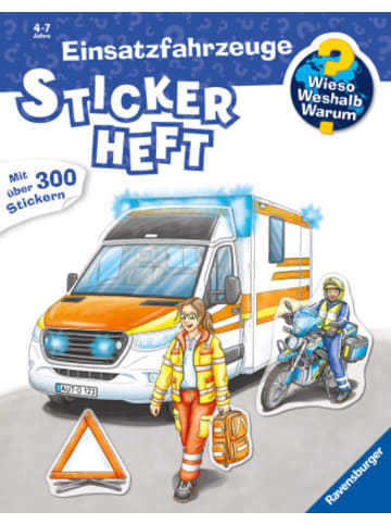 Ravensburger Verlag GmbH Buch - Wieso? Weshalb? Warum? Stickerheft - Einsatzfahrzeuge