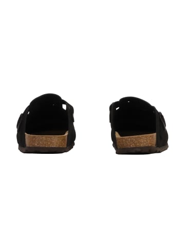 Divine Factory Joasis Leder-Pantoletten Schwarz
