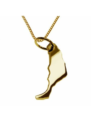 Schmuckador 50cm Halskette + Fuerteventura Anhänger in 585 Gelbgold in gold