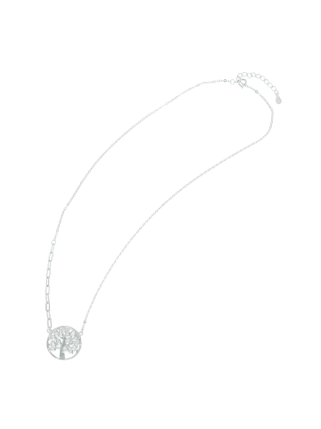Adeliás Damen Halskette – Lebensbaum aus 925 Silber 43 cm in silber