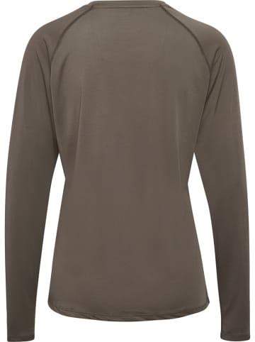 Hummel Sportshirt "Beat W T-Shirt Longsleeve" in Grau