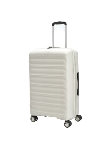 D&N Travel Line 4700+ - 4-Rollen-Trolley M 68 cm erw. (schwarz) in cream white