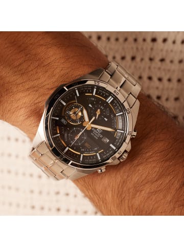 Casio Stahl Chronograph Casio Edifice Silber