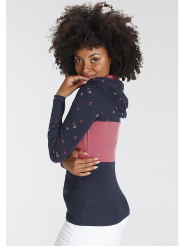 Kangaroos Kapuzenshirt in marine-himbeere