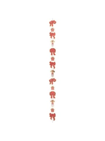 Rico Design Nonbook - Genähte Girlande Schleifen, Classic, FSC MIX, Länge 2,3 m