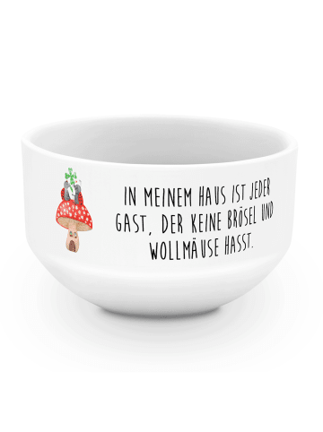 Mr. & Mrs. Panda salatschälchen Marienkäfer Fliegenpilz mit Spruch in Weiß