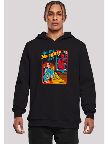F4NT4STIC Hoodie Stranger Things Naughty List Netflix TV Series in schwarz