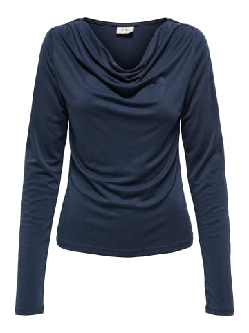 JDY Langarmshirt 'ESTER' Marineblau
