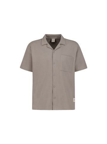 Eight2Nine Halbarmhemd in light mud brown